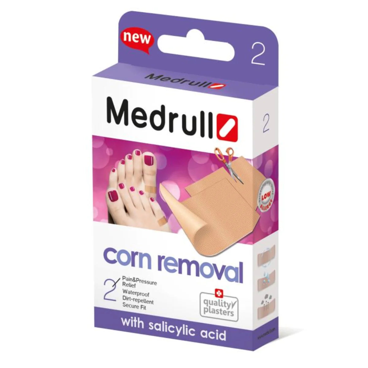 MEDRULL Corn Removal leikattava känsälaastari 2 kpl