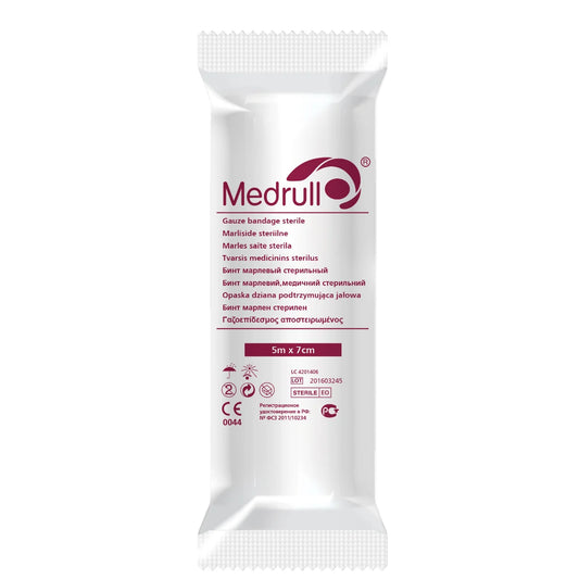 Medrull harsoside Gauze bandage steriili 7 cm x 5 m 1 kpl