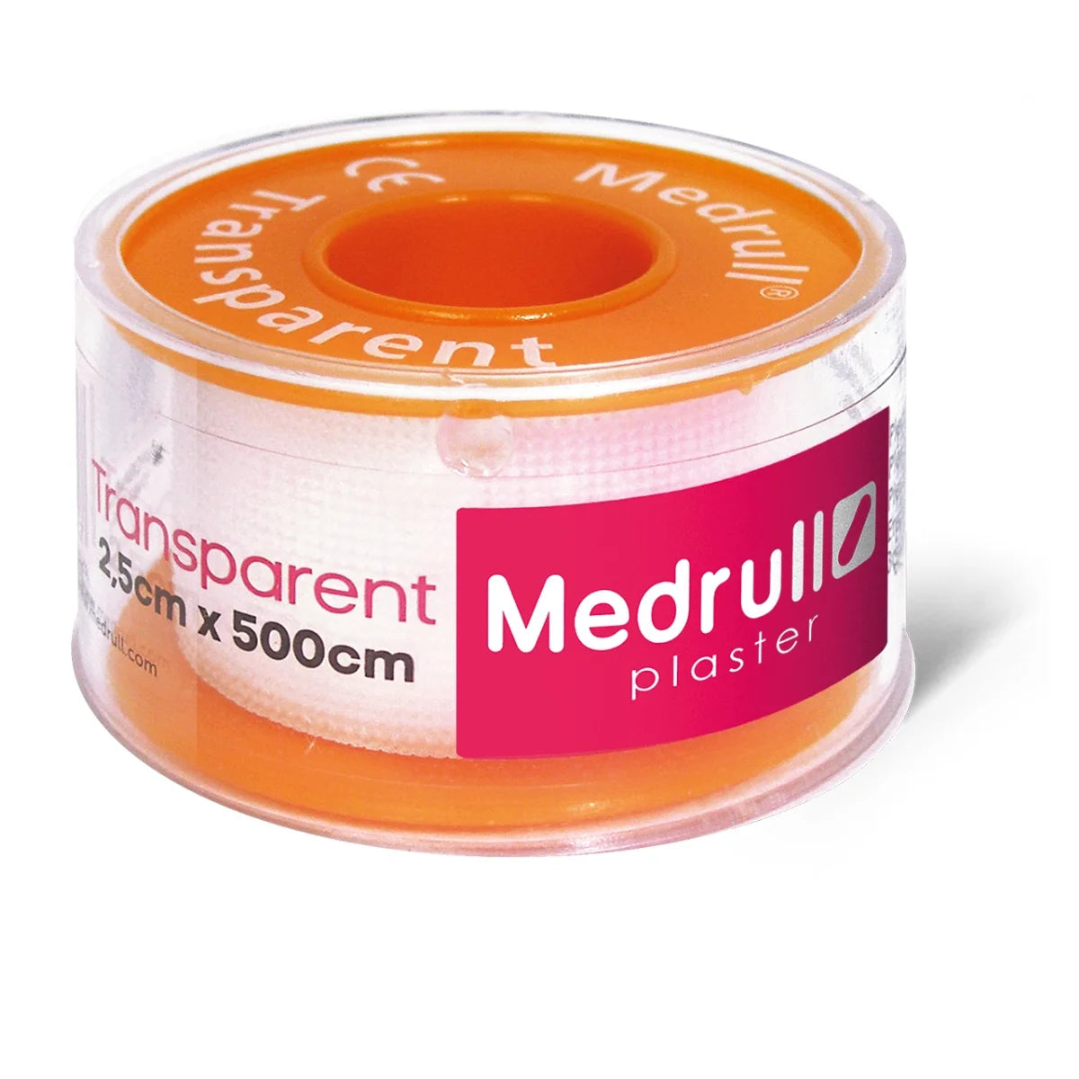 Medrull Transparent kiinnelaastari läpinäkyvä 2,5 cm x 500 cm 1 kpl