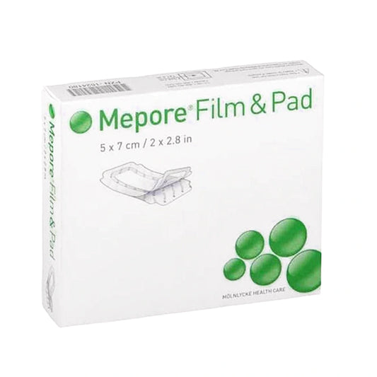 MEPORE Film & Pad Square 5x7 cm 5 kpl vesitiivis haavasidos