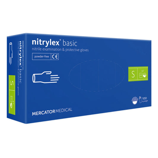 Mercator Nitrylex Basic Nitriilikäsine S 100 kpl kertakäyttöinen suojakäsine