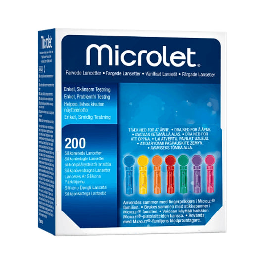 Microlet Coloured -lansetti 200 kpl