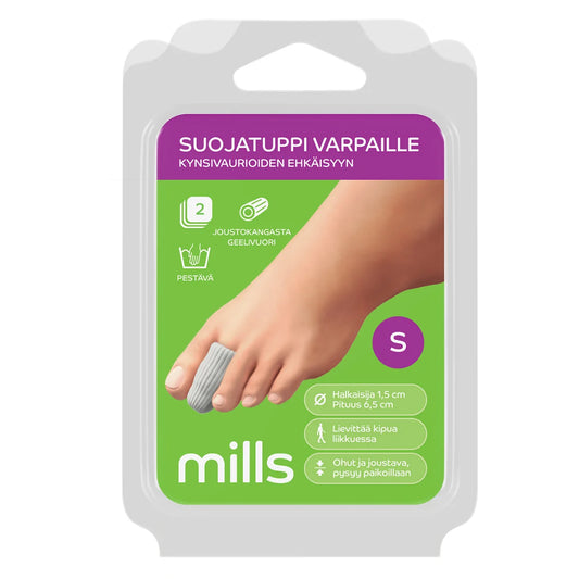 MILLS Suojatuppi varpaille koko S 2 kpl