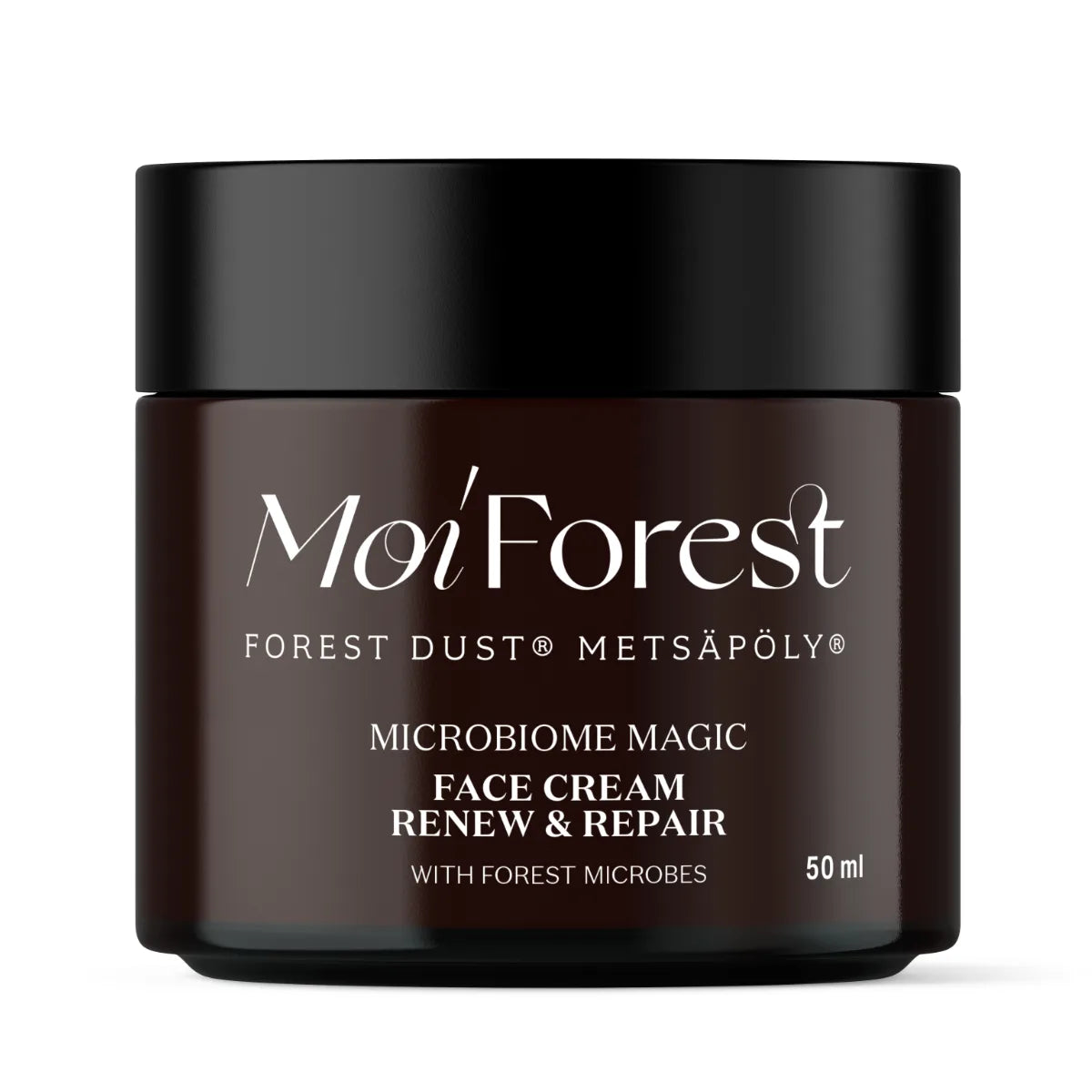 Moi Forest Microbiome Magic Renew & Repair Face Cream sisältää metsäpölyä