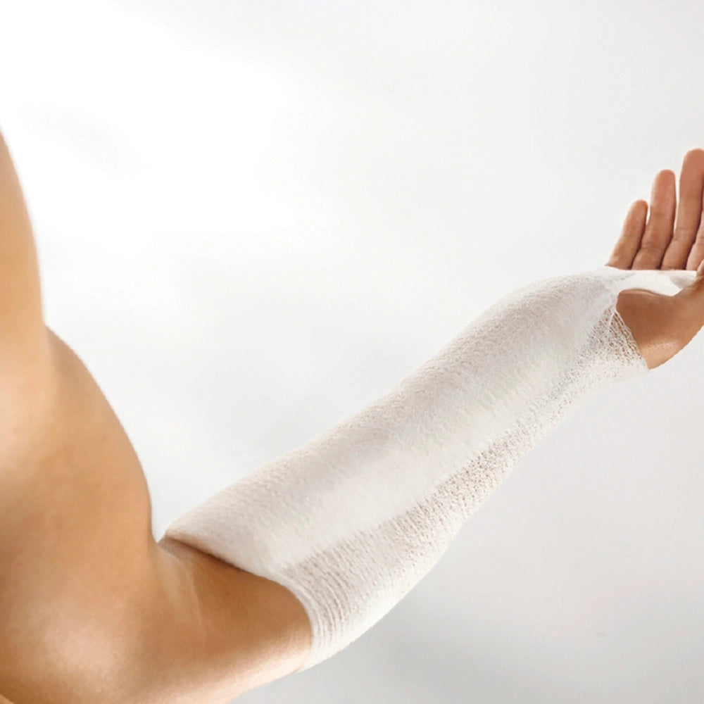 MOLLELAST Haft valkoinen tarttuva side 8 cm x 4 m