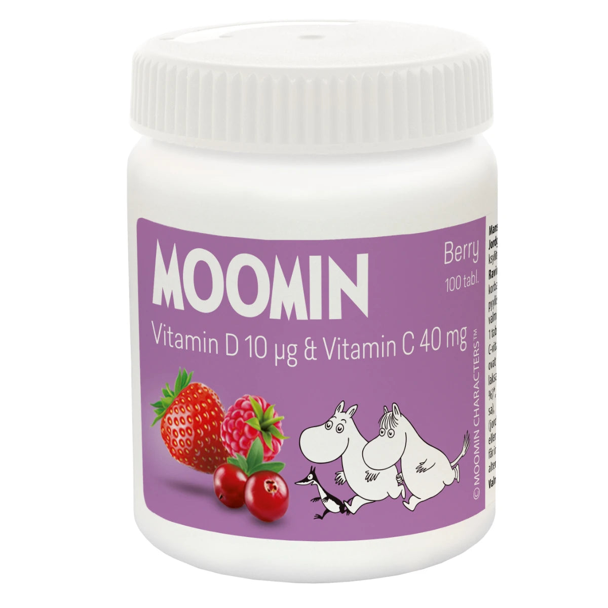 Moomin D+C-vitamin Berry purutabl 100 kpl