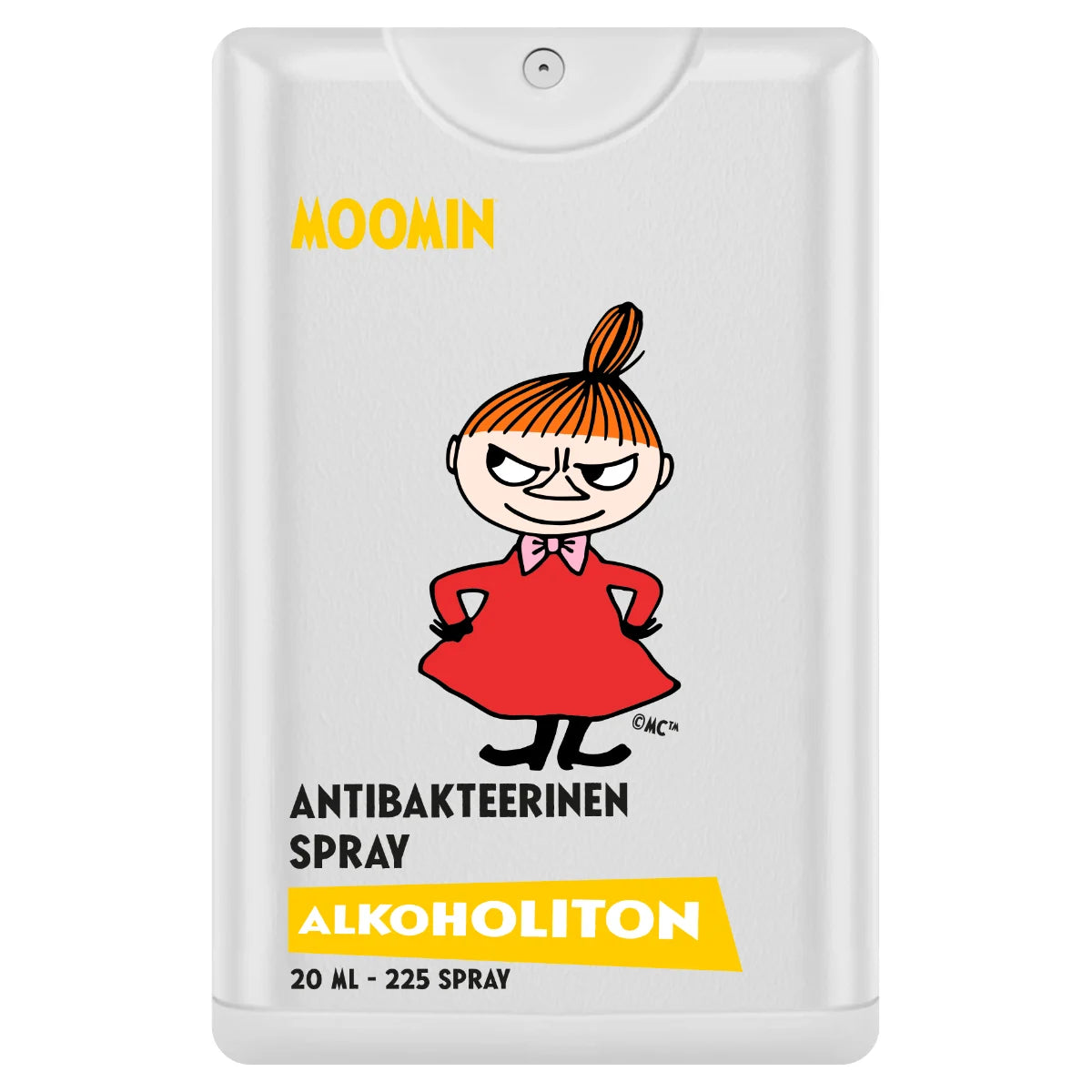 Moomin alkoholiton antibakteerinen käsisuihke Pikku Myy 20 ml