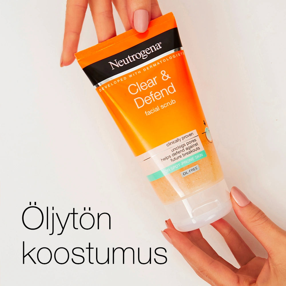 NEUTROGENA Clear & Defend Facial Scrub kuorintavoide  öljytln koostumus