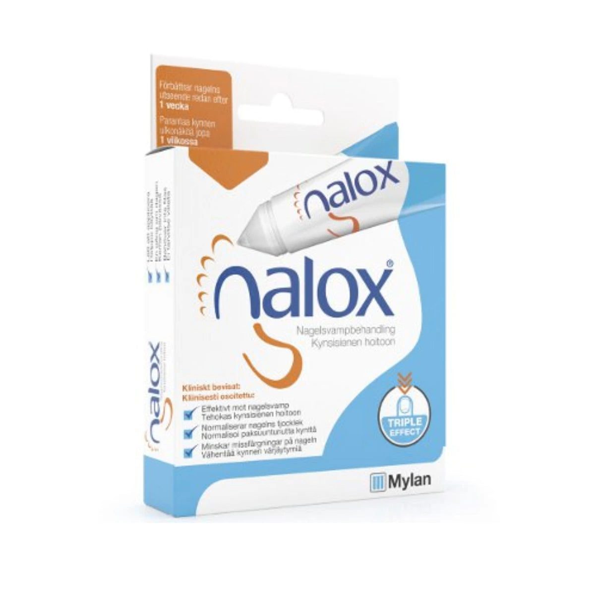 NALOX kynsisienen hoitoon 10 ml kynsivaurioiden ja värjääntymien hoitoon
