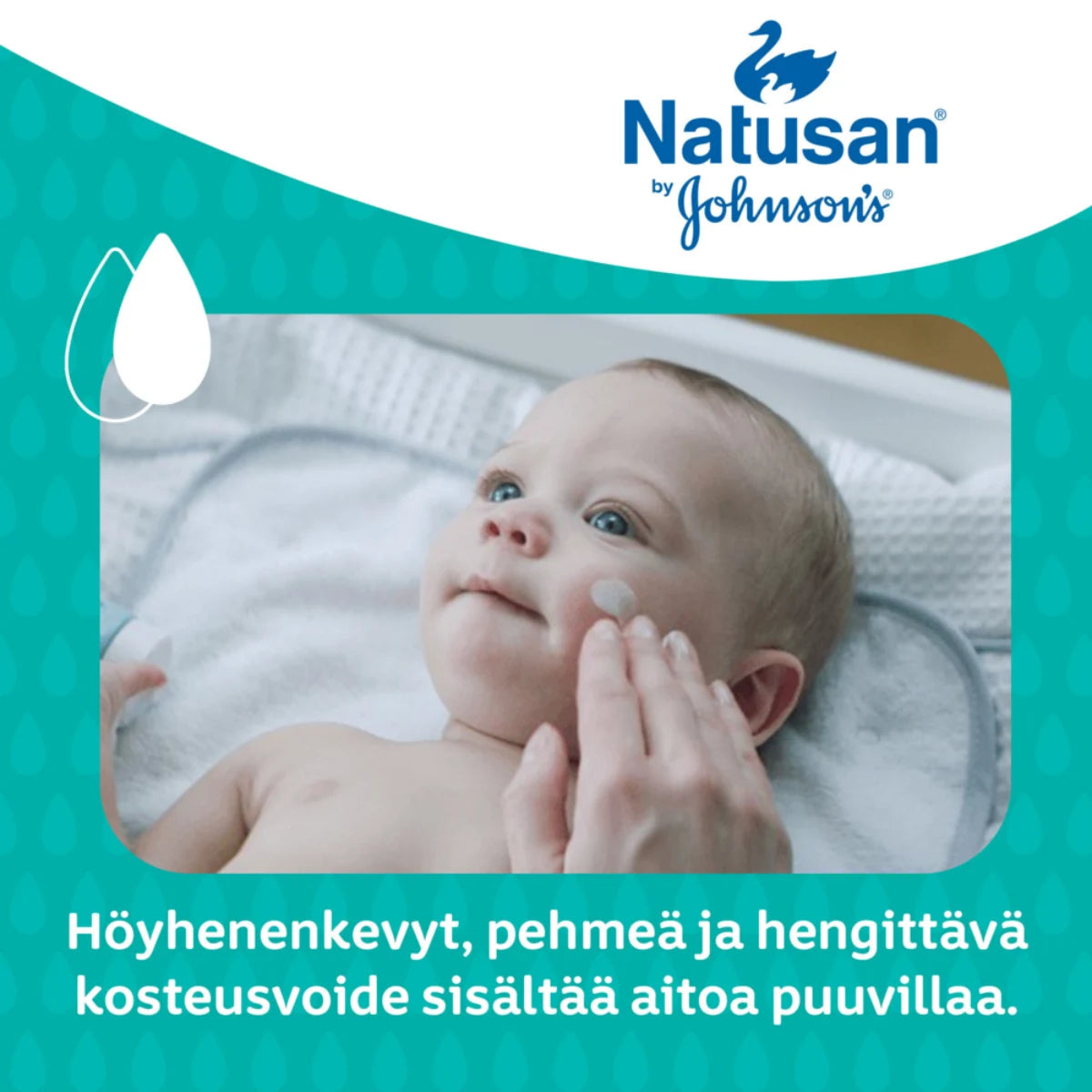 NATUSAN Cotton touch lotion kosteusvoide sisältää aitoa puuvillaa
