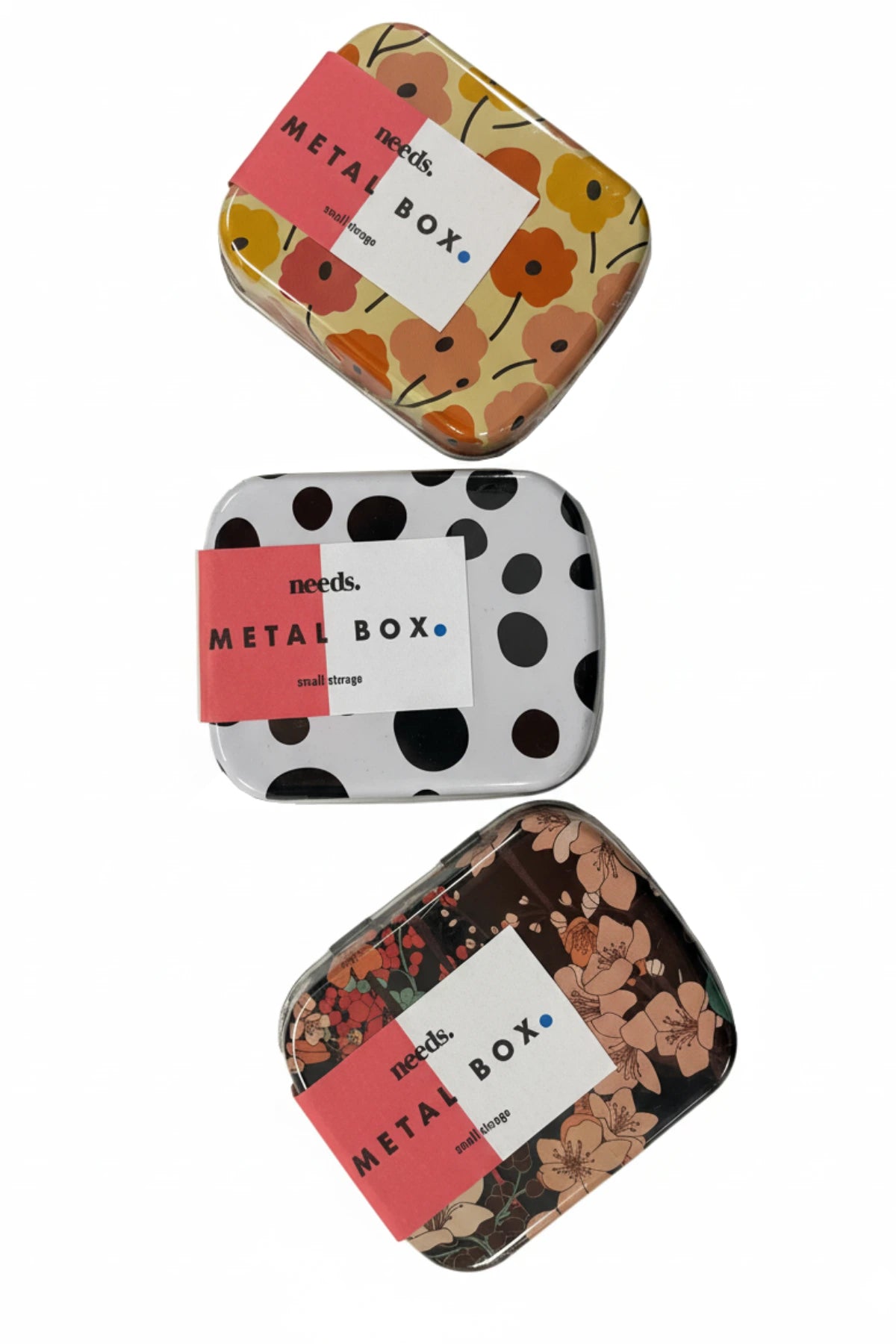 Needs pillerirasia saatavana kolmella eri kuosilla