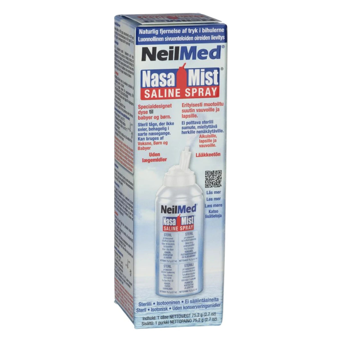 NeilMed NasaMist nenäsuihke 75 ml suolavesiliuos sumute aikuisille ja lapsille