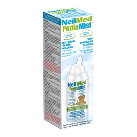 NEILMED PediaMist nenäsuihke 75 ml suolavesisuihke lapsille helpottamaan nenän tukkoisuutta