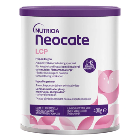 NEOCATE LCP 400 g Aminohappopohjainen kliininen ravintovalmiste imeväisille