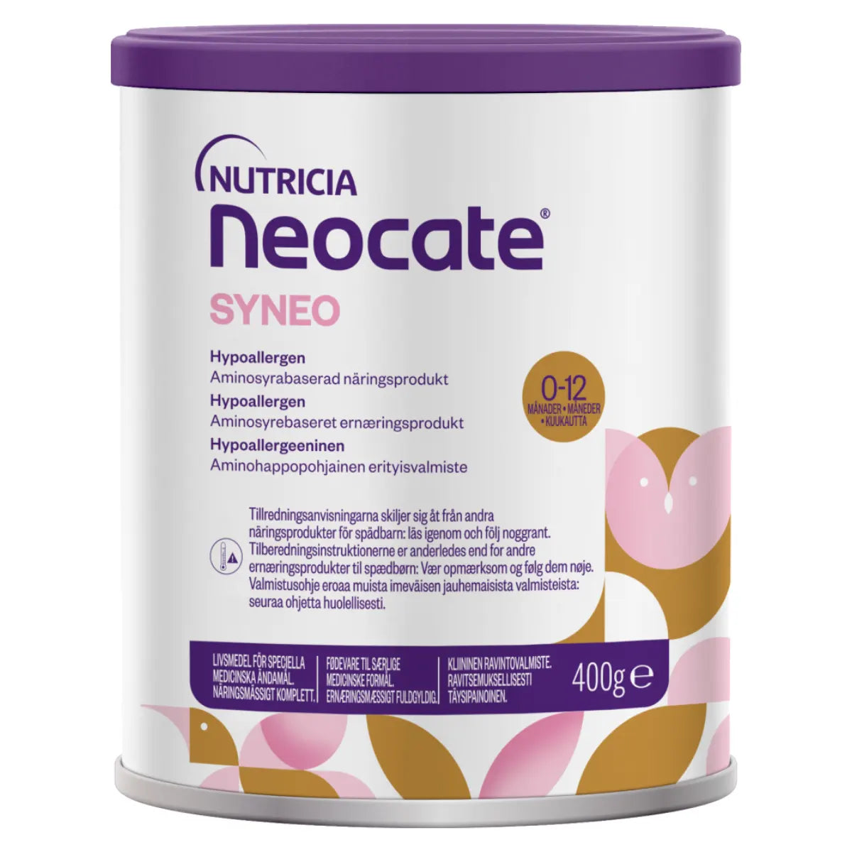 NEOCATE SYNEO 400 g hypoallergeeninen aminohappophjainen eritysvalmiste