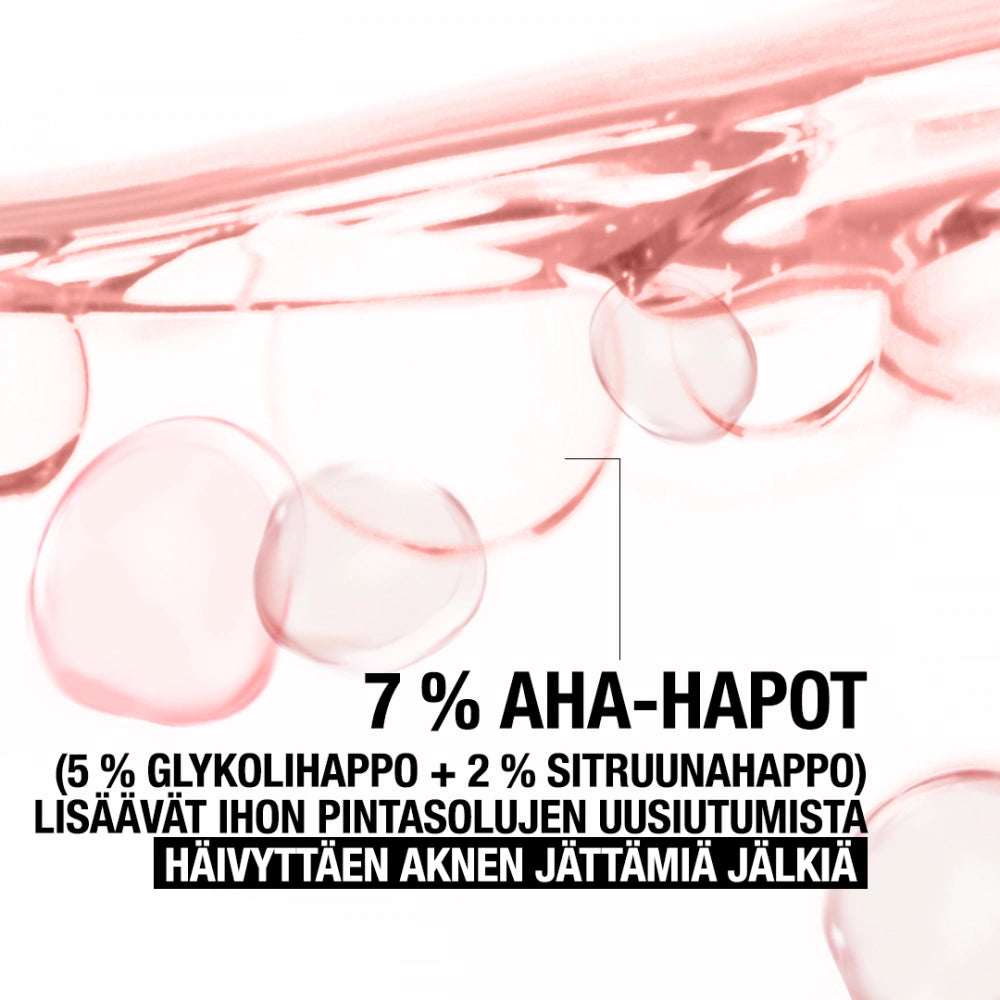 NEUTROGENA Clear & Defend+ Liquid Exfoliant häivyttää aknen jättämiä jälkiä