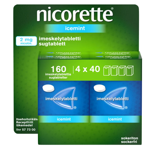 NICORETTE ICEMINT 2 mg imeskelytabletti 4x40 kpl