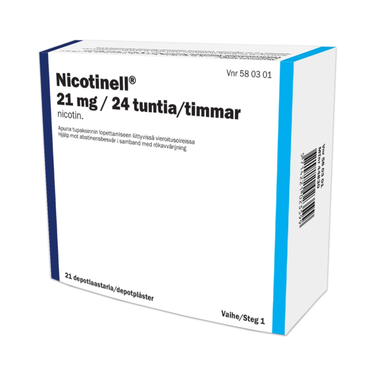 NICOTINELL depotlaastari 21 mg/24 h 21 kpl, Paranova