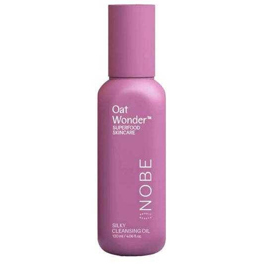 Nobe Oat Wonder Silky Cleansing Oil puhdistusöljy pullo 120 ml puhdistaa hellävaraisesti myös meikin. Sopii kaksoispuhdistukseen.