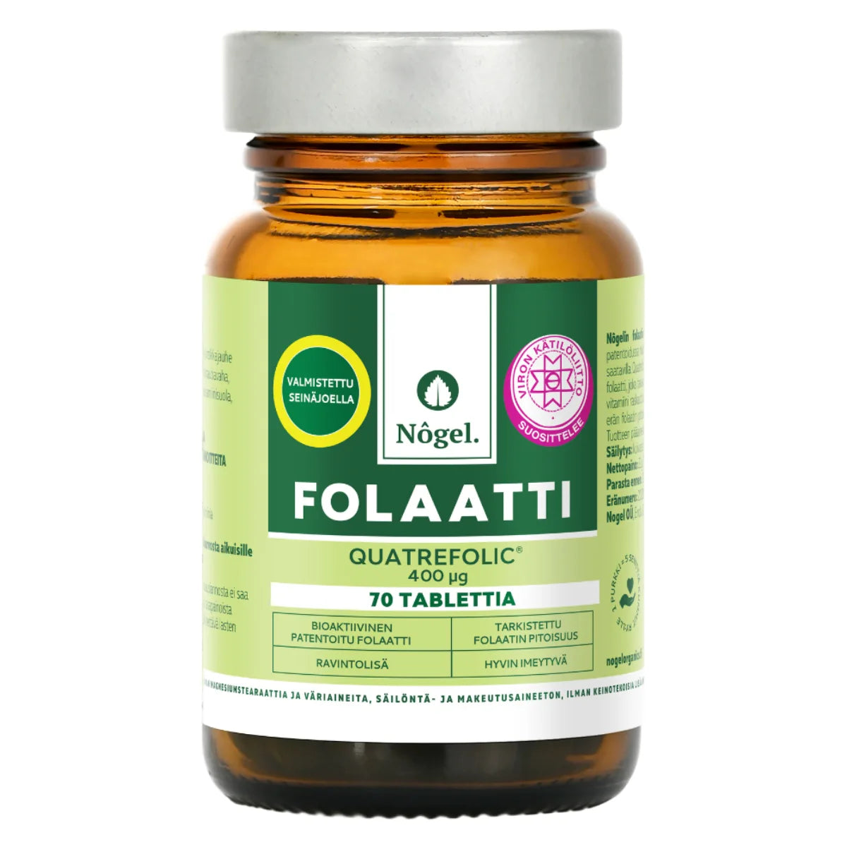 Nogel Folaatti Quatrefolic 400 mikrog 70 tablettia