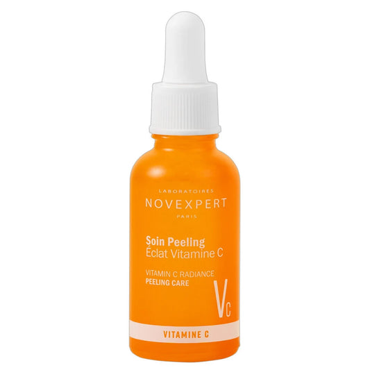 Novexpert C-Vitamiini Kuorintaneste 30 ml – Heleyttävä AHA-kuorinta ilman ärsytystä