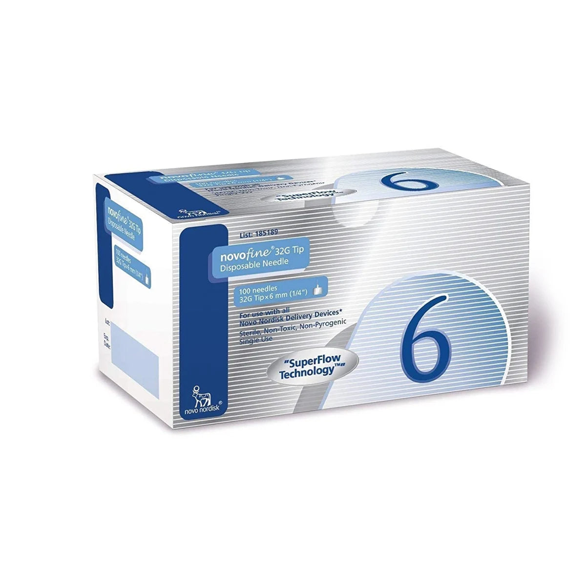 NOVOFINE 32G 6 mm kynäneula 100 kpl