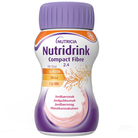 NUTRIDRINK Compact Fibre Mansikka 4x125 ml