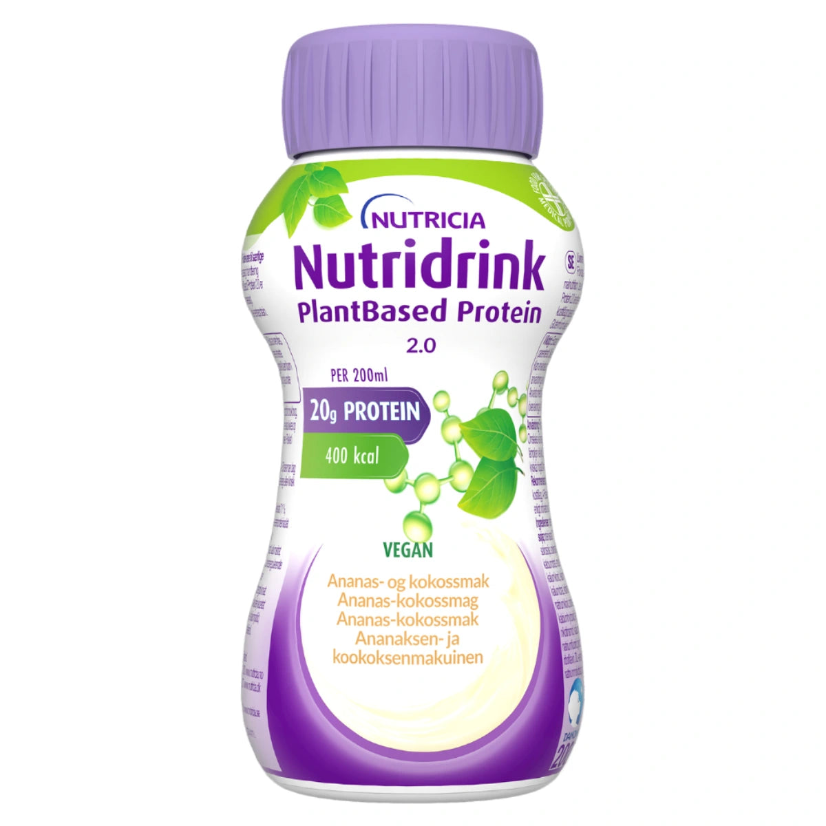 Nutridrink PlantBased Protein 2.0 ananas-kookos – Kasvipohjainen ja ravitsemuksellisesti täysipainoinen täydennysravintovalmiste