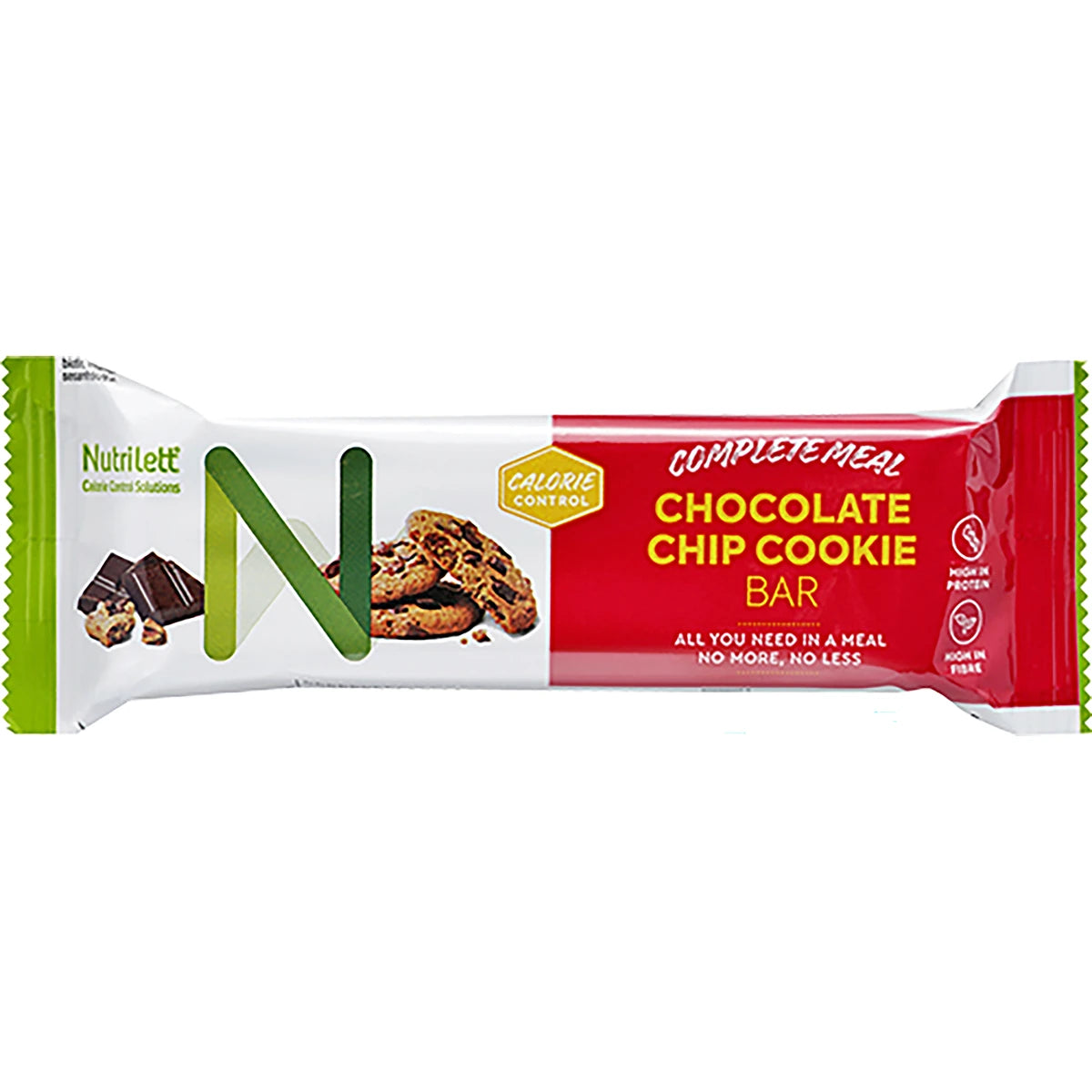 Nutrilett Chocolate Chip Cookie ateriankorvikepatukka 60 g – maukas ateriankorvike painonhallintaan