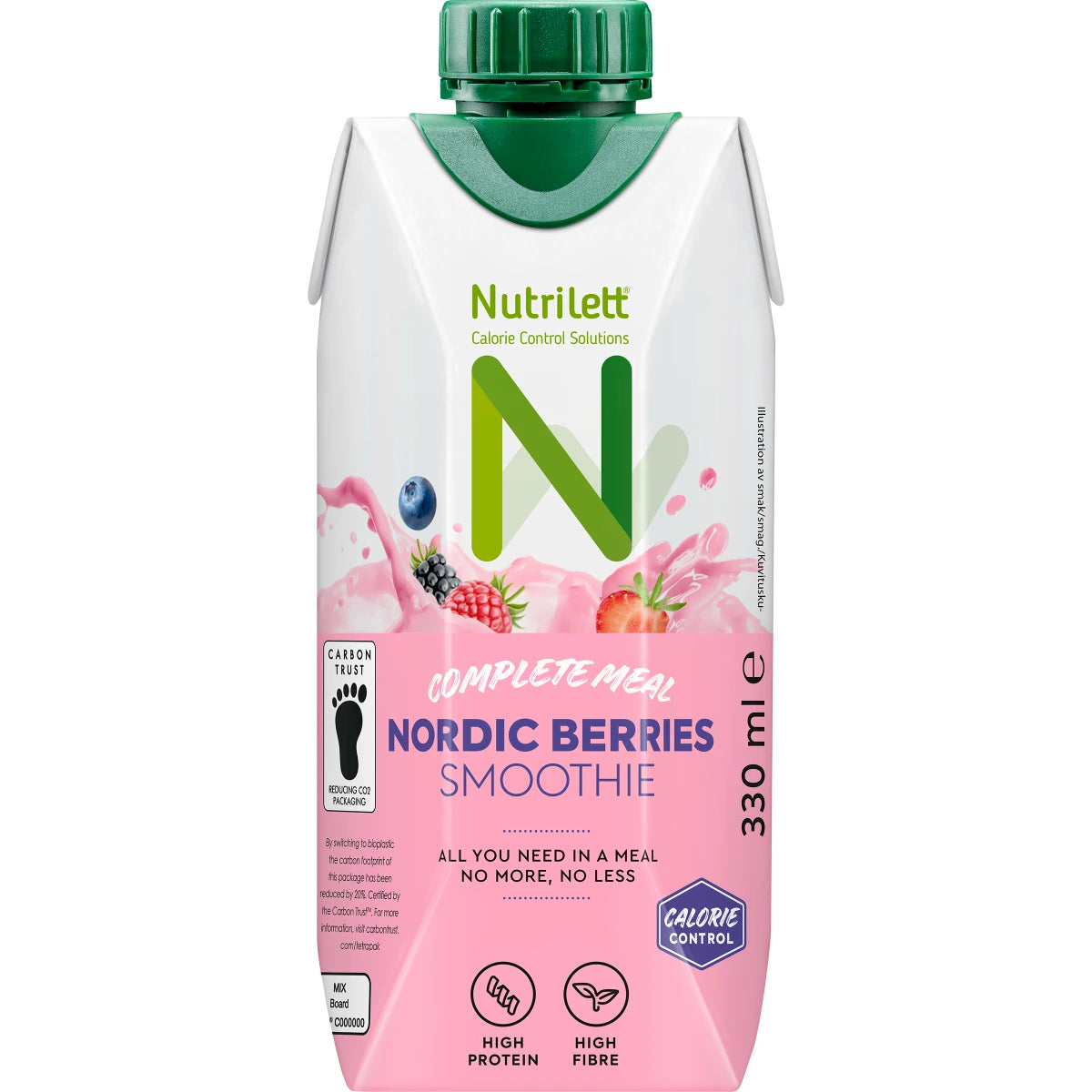 Nutrilett Smoothie Nordic Berries 330 ml – marjaisa ateriankorvike painonhallintaan
