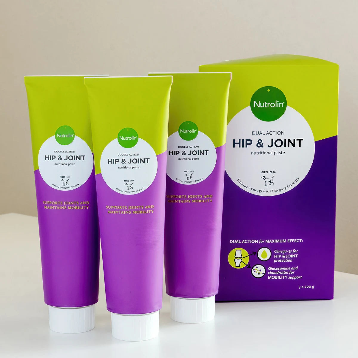 NUTROLIN Hip & Joint omegatahna 3x200 g