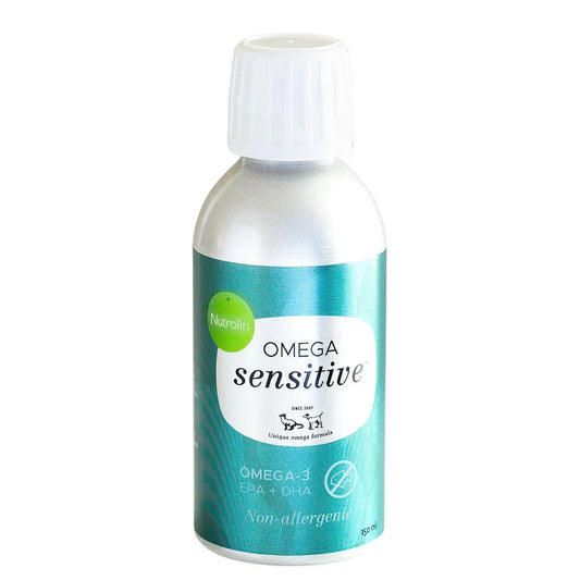 Nutrolin® Omega Sensitive™ – Omega-3-öljy lemmikeille, joilla on kala-allergia