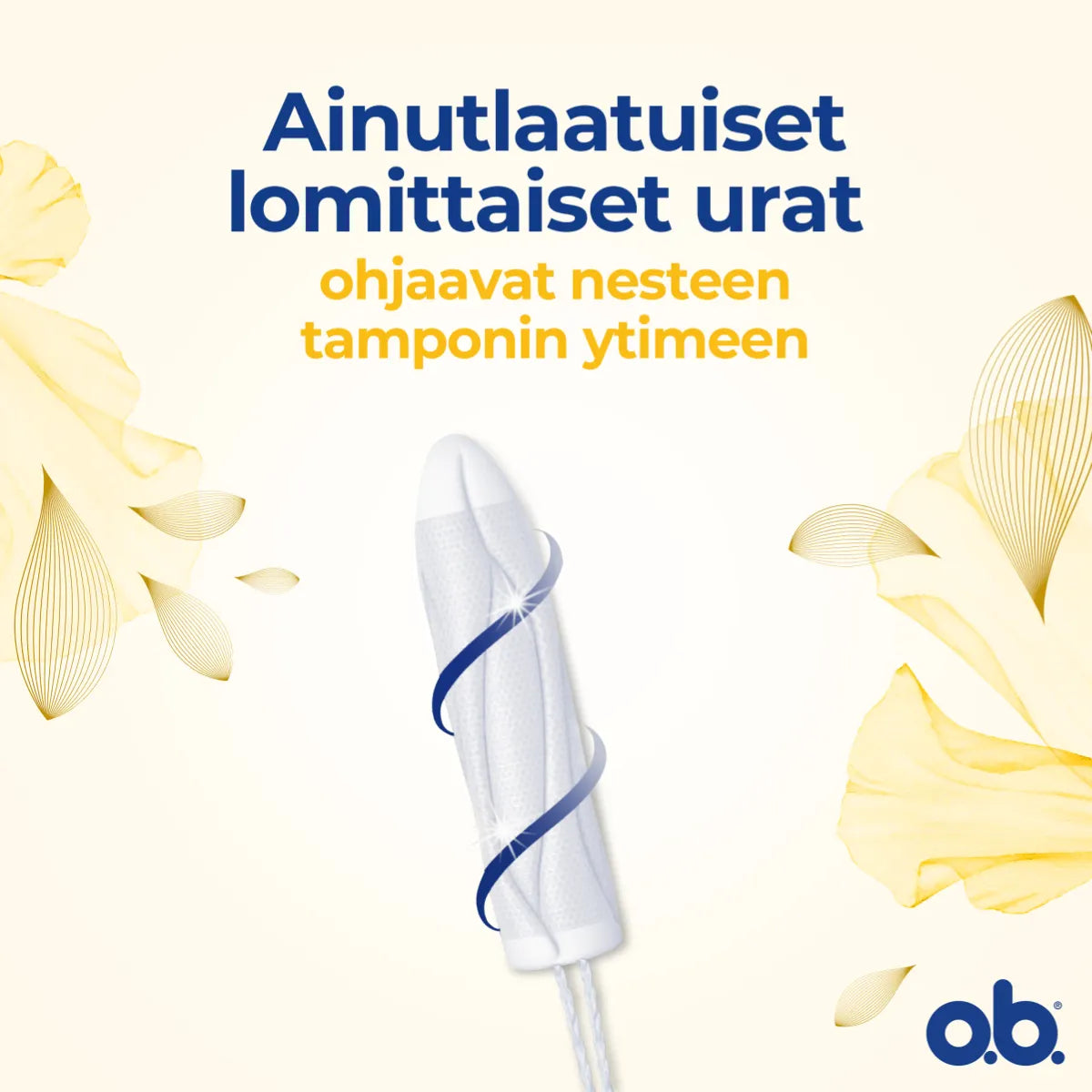 O.B. ProComfort Mini ainutlaatuiset lomittaiset urat