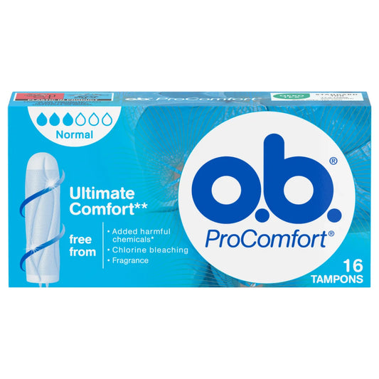 O.B. ProComfort Normal tamponi 16 kpl – normaaliin vuotoon