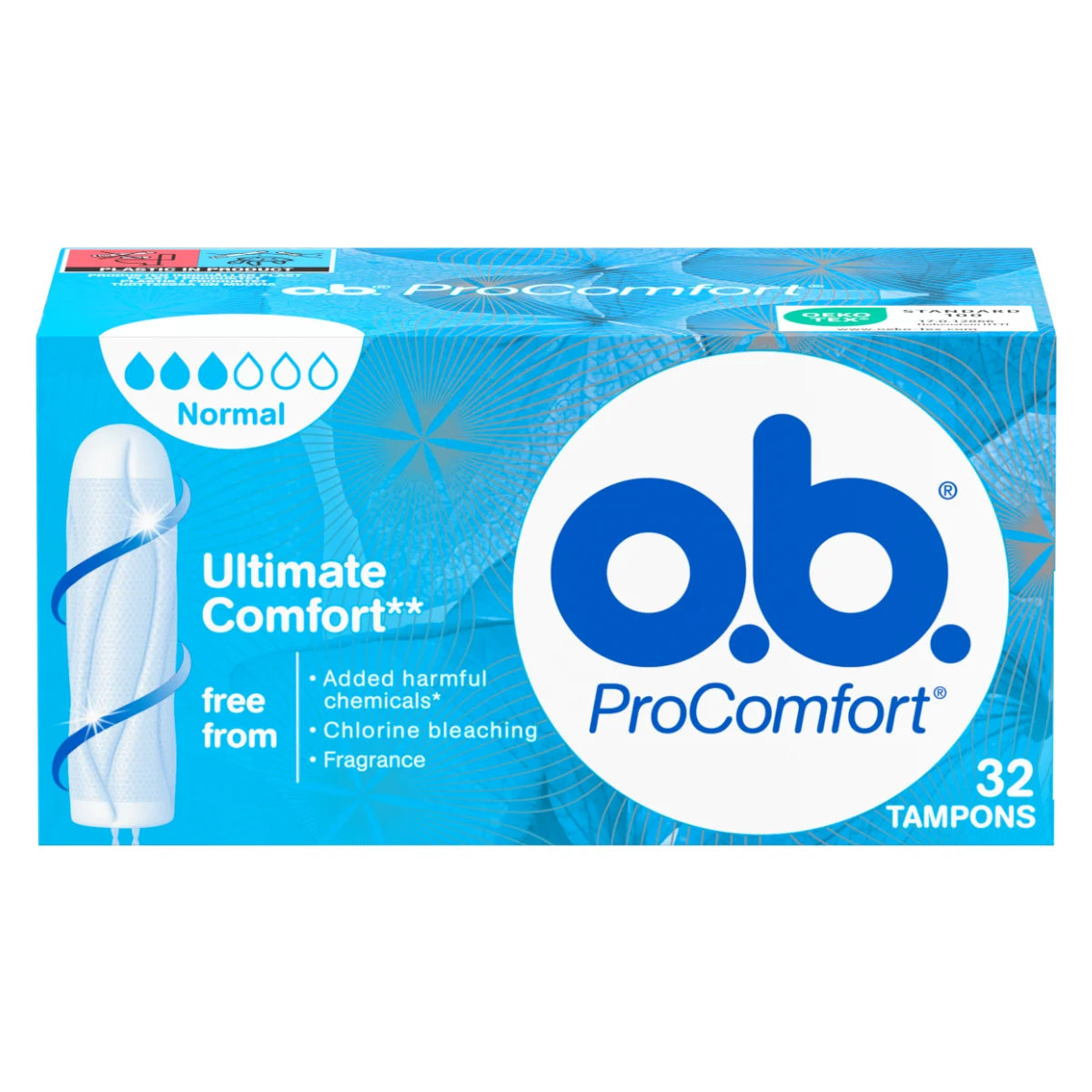 O.B. ProComfort Normal tamponi 32 kpl – normaaliin vuotoon