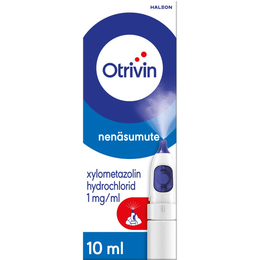 OTRIVIN Säilytysaineeton nenäsumute, liuos 1 mg/ml Khone-pumppu 10 ml