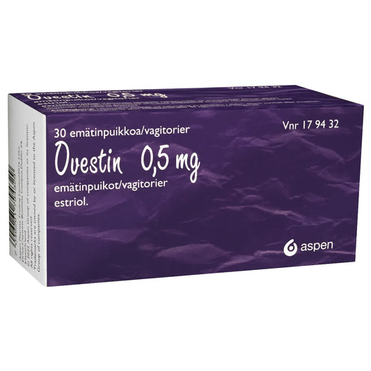 OVESTIN 0,5 mg emätinpuikko