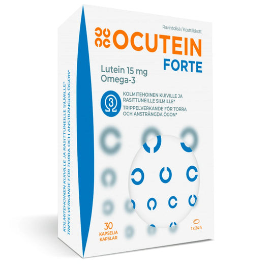 OCUTEIN Forte ravintolisä kuiville ja rasittuneille silmille 30 kapselia