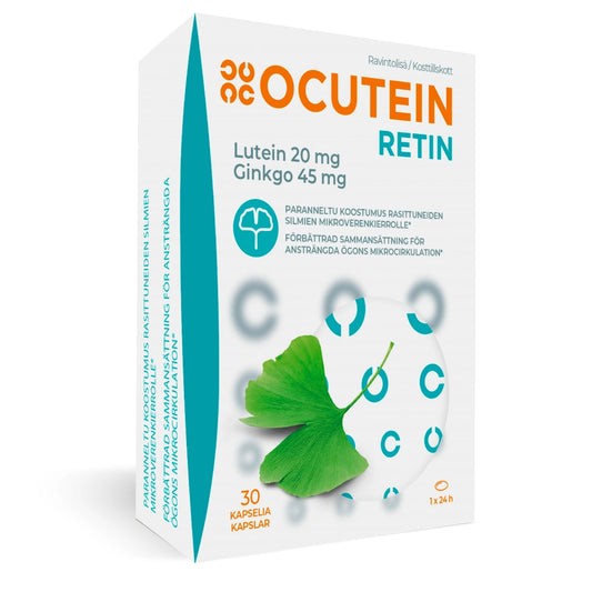 OCUTEIN Retin ravintolisä silmille 30 kapselia