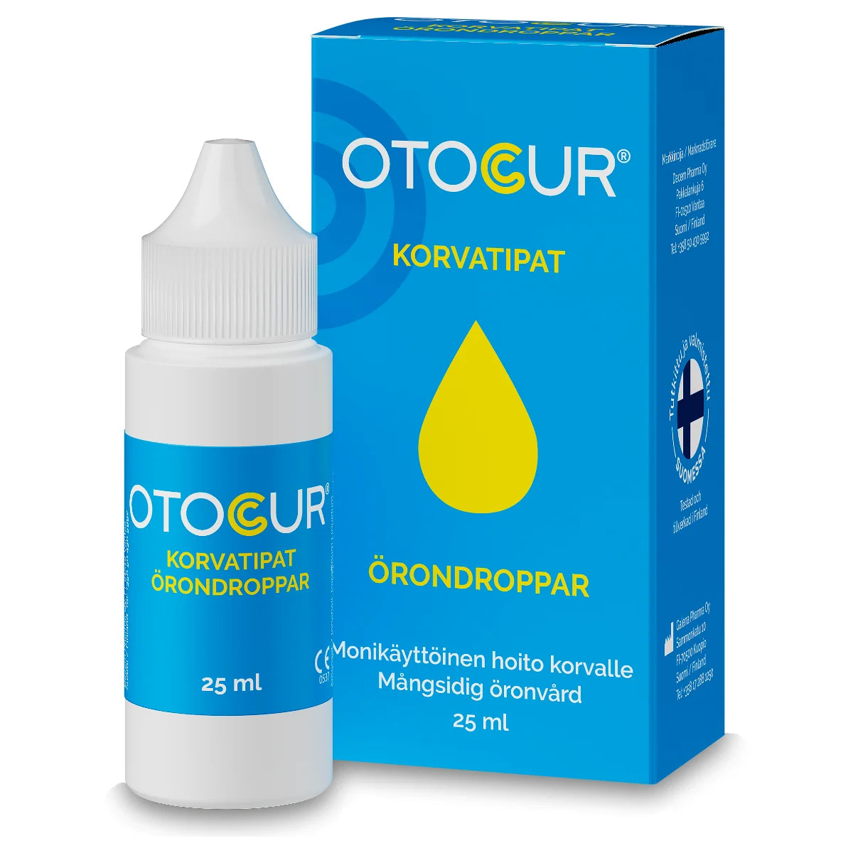 OTOCUR tippa korvakäytävien hoitoöljy 25 ml