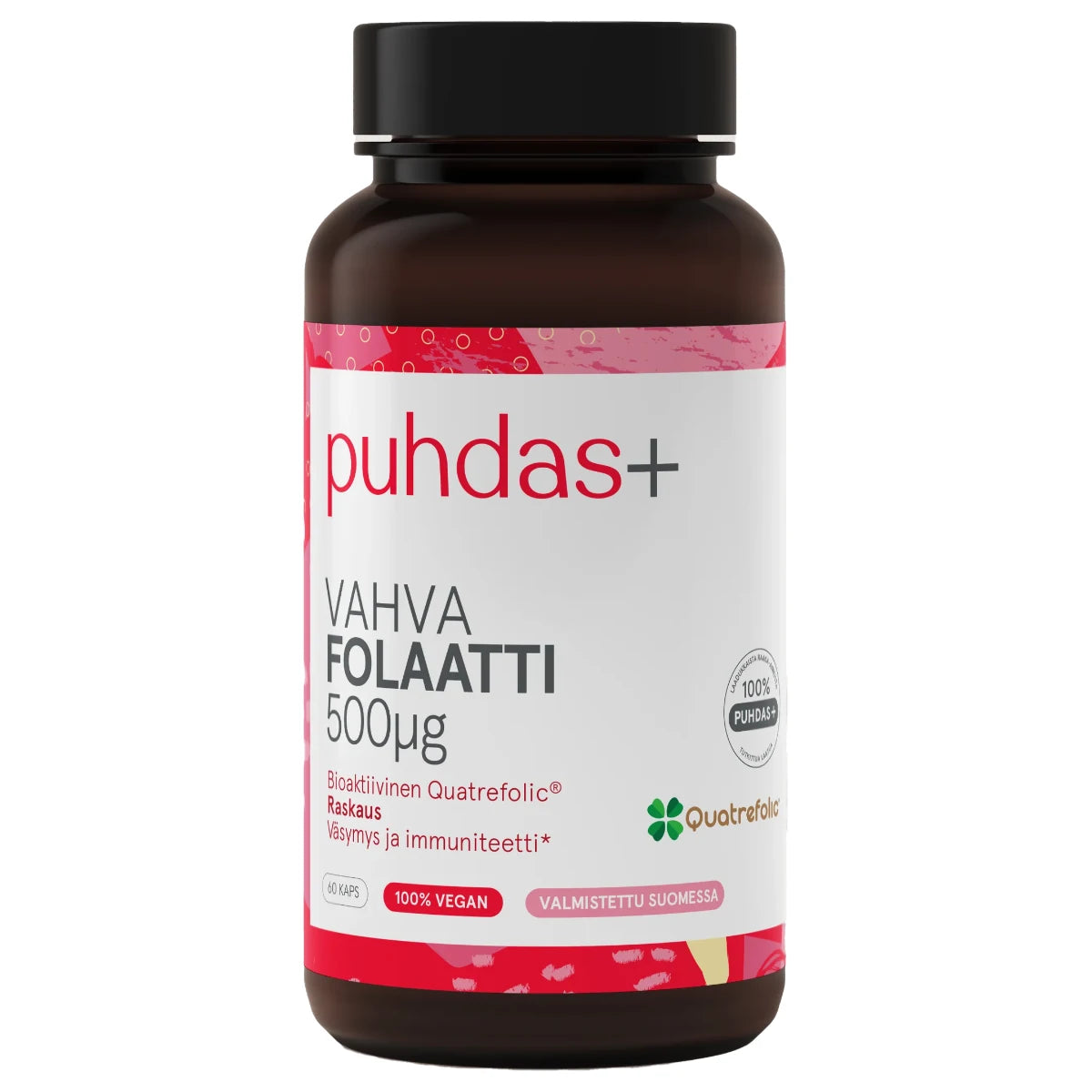 PUHDAS+ Folaatti 500 µg kapseli 60 kpl