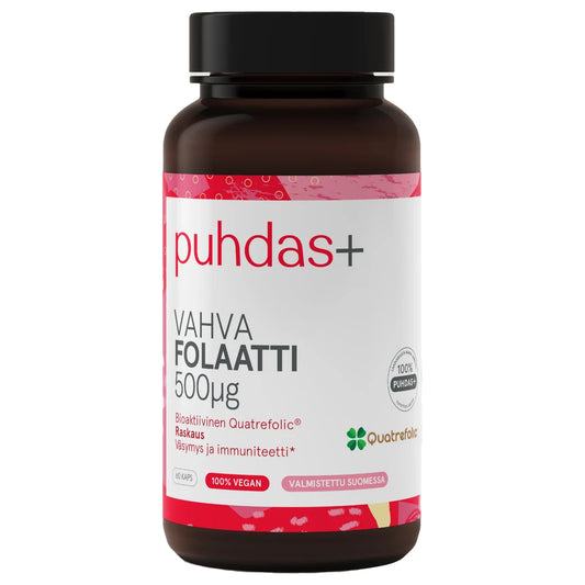 PUHDAS+ Folaatti 500 µg kapseli 60 kpl