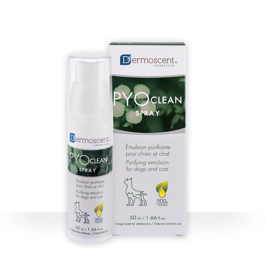 PYOclean spray 50 ml – hoitosuihke koiran paikallisiin iho-ongelmiin