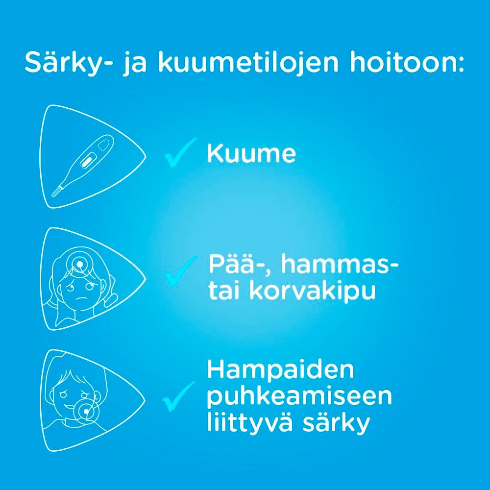 PANADOL 125 mg peräpuikko kipuun ja kuumeeseen