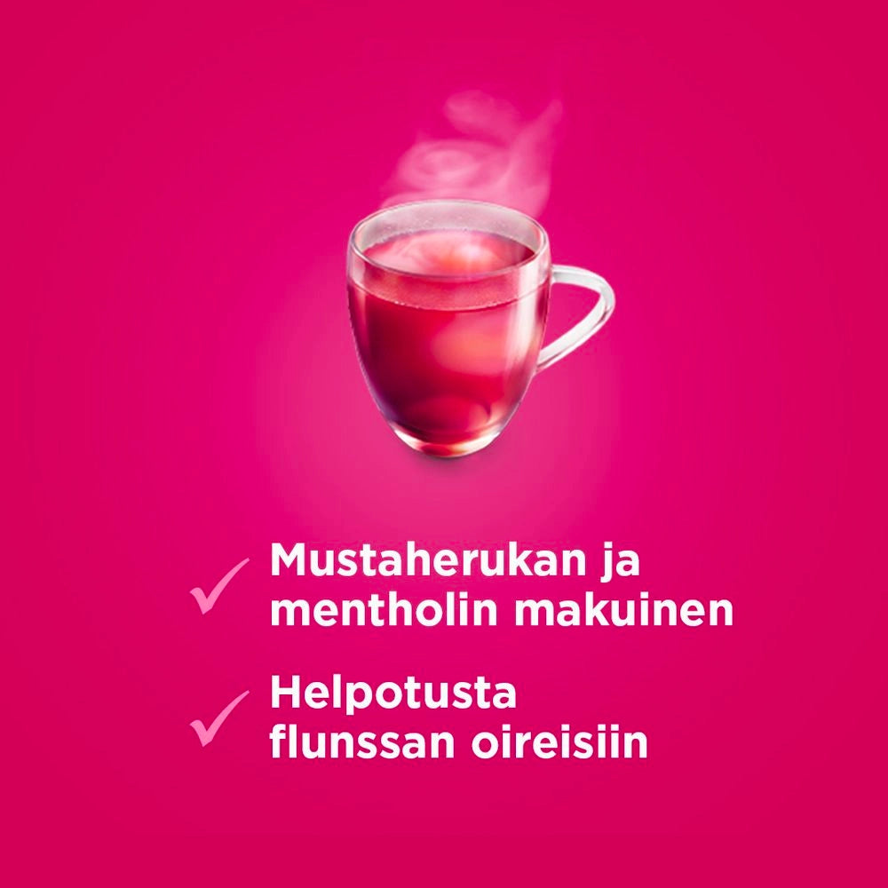 PANADOL HOT 500 mg/annos jauhe oraaliliuosta varten annospussi mustaherukan makuinen