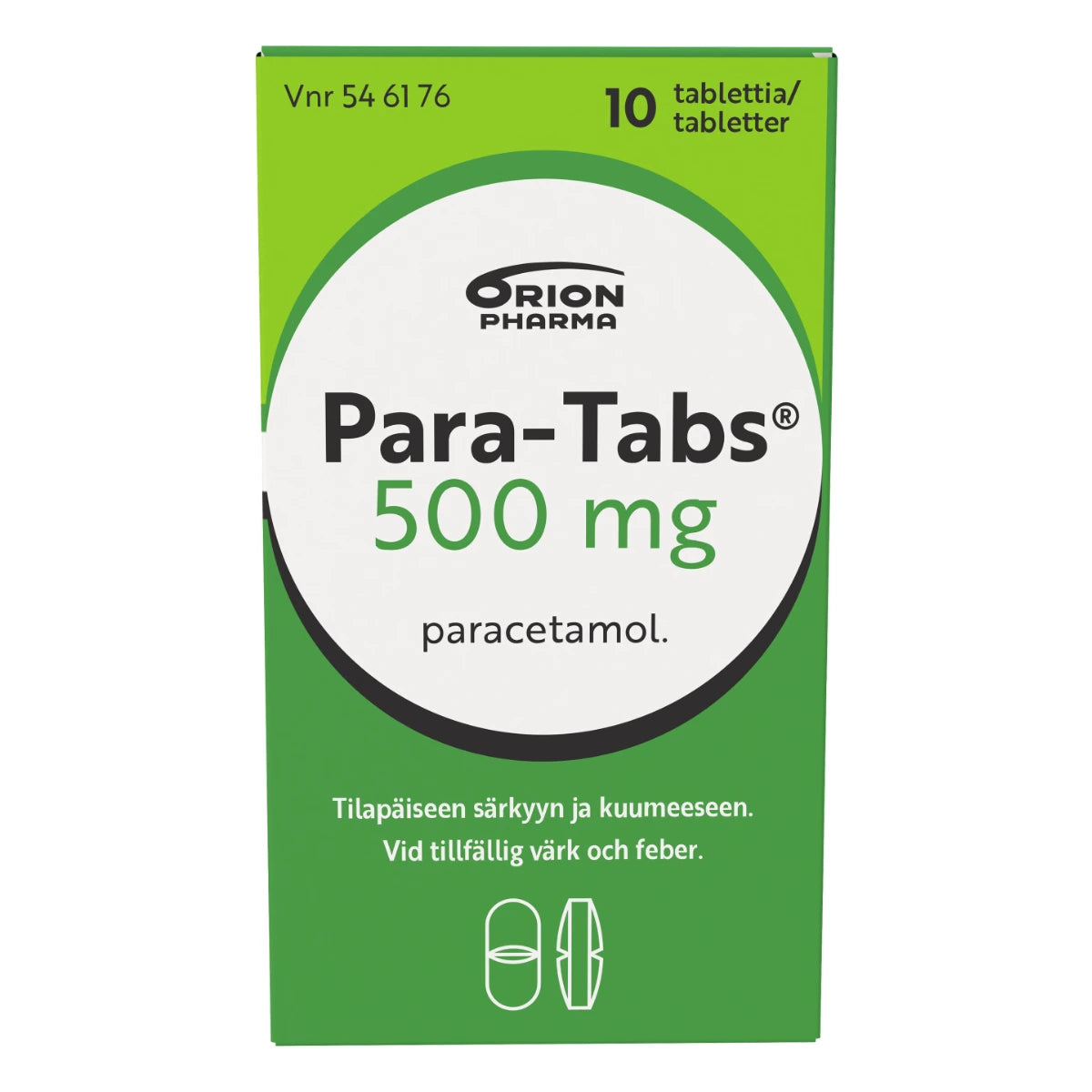 PARA-TABS 500 mg tabletti 10 kpl