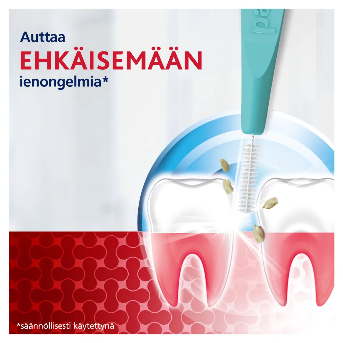 PARODONTAX Interdental Brush 0,6 mm hammasväliharja 6 kpl auttaa ehkäisemään ienogelmia
