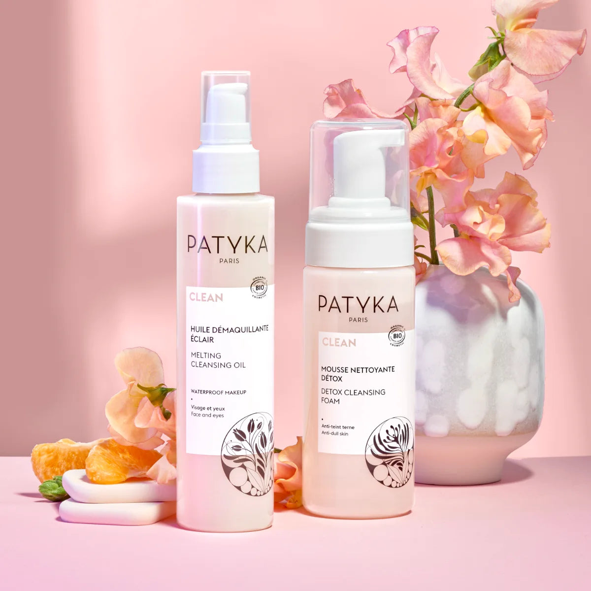 Patyka Detox Cleansing Foam ja Cleansing Oil kaksoispuhdistukseen