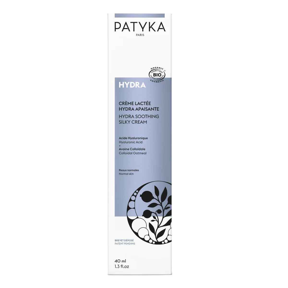 Patyka Hydra Soothing Cream 40 ml – kevyt kosteuttava voide herkällekin iholle