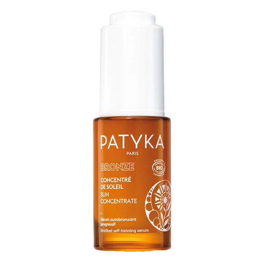 Patyka Sun Concentrate 15 ml – asteittain päivettävä itseruskettava seerumi kasvoille